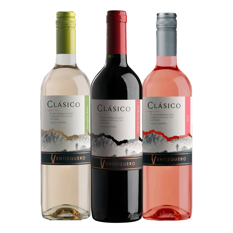 Pack - Ventisquero Clássico Tinto/Branco/Rosé 750ml